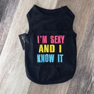 Parisian Pet 'Sexy and I Know It' Dog & Cat Embroidered Shirt XL